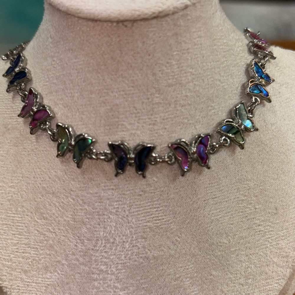 Lovely Butterfly bracelet. Abalone inlay
